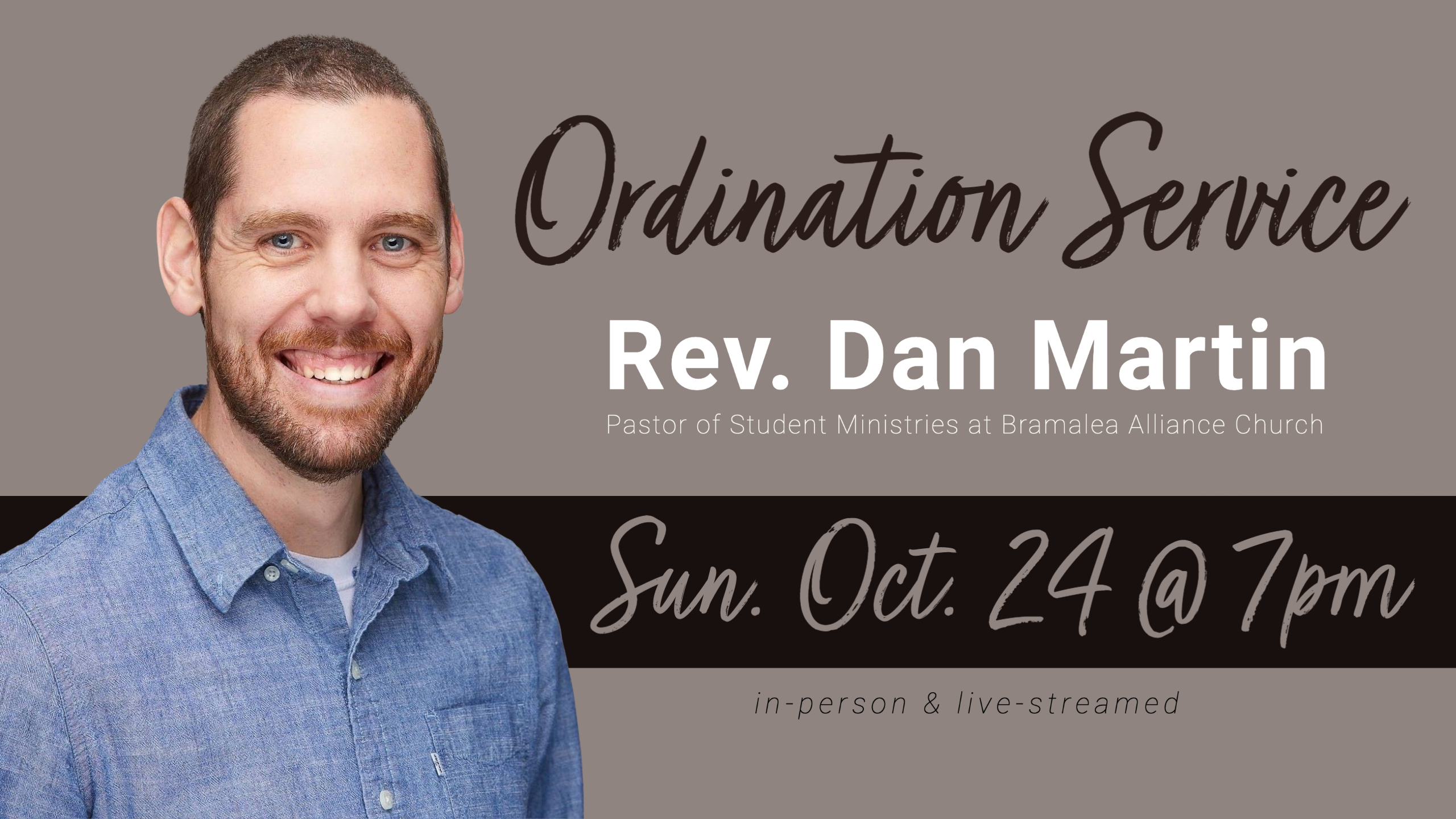 Ordination Service for Rev. Dan Martin