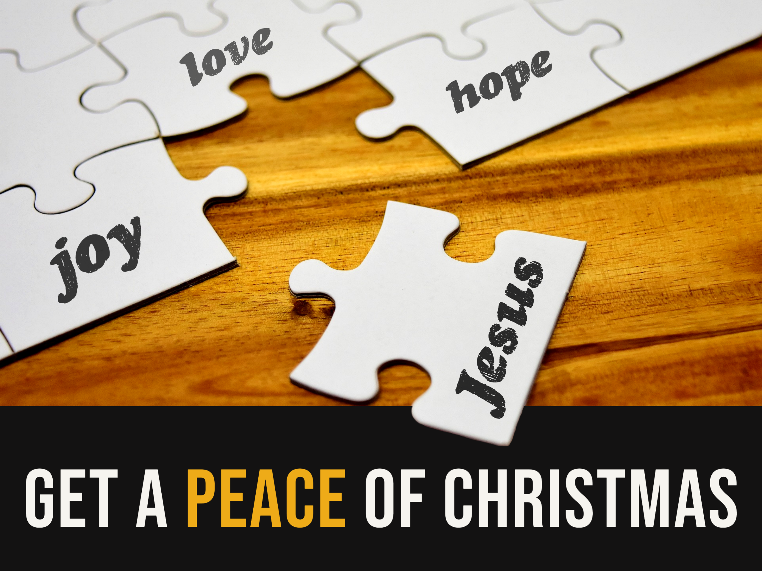 Get a PEACE of Christmas: The Missing PEACE